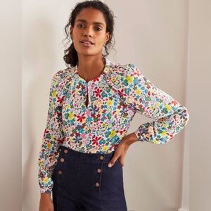 Boden Kitty smock necked blouse 4